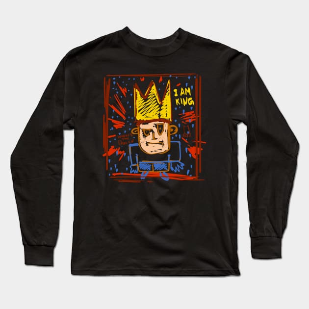 i am king Long Sleeve T-Shirt by vanpaul54